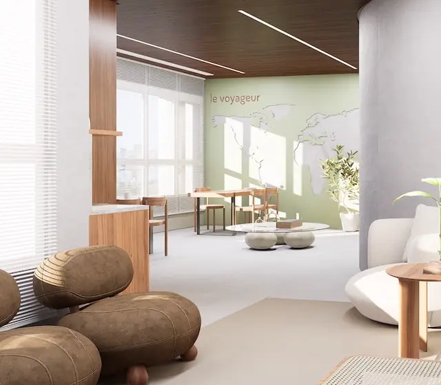 Le Voyageur · aménagement bureaux
